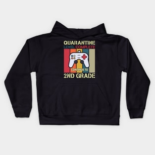 quararntine level complete continue to 2nd grade Kids Hoodie